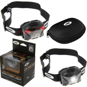 NGT XPR CREE LIGHT 140 LUMENS RECHARGEABLE HEAD LAMP TORCH CASE FISHING HUNTING - Picture 1 of 5