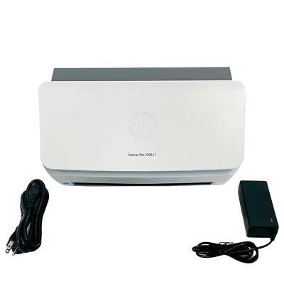 HP ScanJet Pro 2000 s1 Duplex Color Sheetfed Document Scanner w/Adapter Grade A! - Image 1 of 4