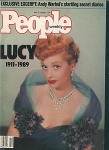 People Magazine May 8 1989 Lucy 1911 - 1989 Lucille Ball Andy Warhol's Diary - Picture 1 of 1