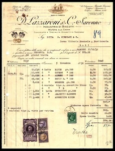 GF0212 - Fattura: Lazzaroni & C. - Biscotti - Saronno 1932 - Imagen 1 de 1