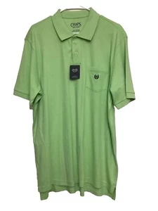 Chaps Classic Pocket Polo Shirt Men’s Large Lime Green 100% Cotton Embroidered - Bild 1 von 18