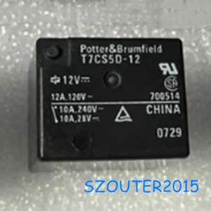 1 Stück T7CS5D-12 Relais 12V 10A 5PIN Neu - Bild 1 von 1