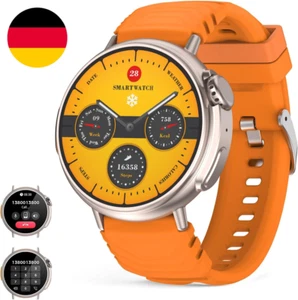 MISIRUN Smartwatch Ultra Herren Damen Mit Telefonfunktion, 1,52" Rundes Hd-Displ