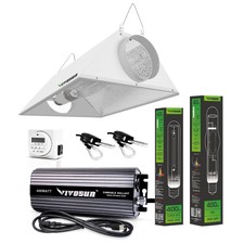 VIVOSUN 400w 600w 1000w Watt Grow Light Kit HPS MH Air Cooled Hood Set for Plant