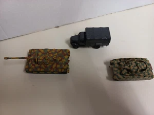 Roco Minitanks Tiger I, Opel Blitz, Panzer IV mit Schürzen H0/1:87 - Bild 1 von 3