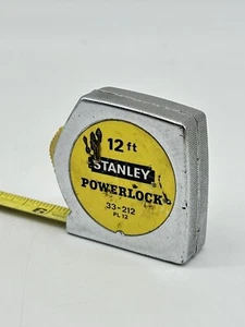 Cinta métrica vintage Stanley PL12 PowerLock 12 pies 33-212 - Imagen 1 de 5