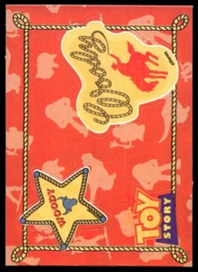 1995 SkyBox Toy Story Badge Stickers #5 Woody Red - Picture 1 of 3