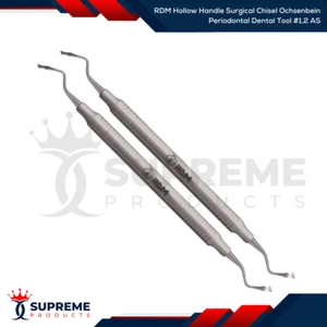 RDM Hollow Handle Surgical Chisel Ochsenbein Periodontal Dental Tool #1,2 AS - Imagen 1 de 3
