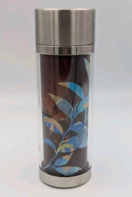 Termo Starbucks 2009 forrado de acero inoxidable hoja marrón Foto 1 de 4