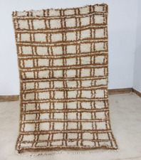 Wool Moroccan Rug Berber - Moroccan Berber Wool Azilal Rug - Beni Ourain Rug