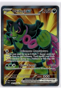 Juego de cartas coleccionables Pokémon Okidogi ex (arte completo) 082/064 Sv: fábula cubierta ultra raro - Imagen 1 de 2