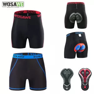 WOSAWE Hombres MTB Ciclismo Ropa Interior Transpirable 5D Acolchado Bicicleta Pantalones Deportivos Calzoncillos - Imagen 1 de 30