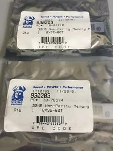 Kingston 64MB (2x 32MB/ 930203) Non Parity SIMM Computer Memory RAM, New Sealed - Picture 1 of 2