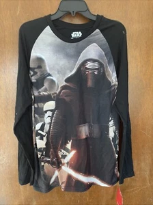 T-shirt Star Wars Kylo REN fantastica grafica sonno lungo etichette grandi - Foto 1 di 5