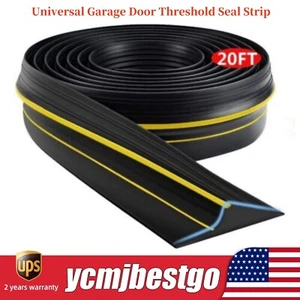 Tira de piso de puerta de garaje de 20 pies sello inferior umbral goma repuesto para clima EE. UU. - Imagen 1 de 12