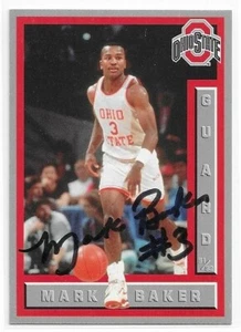 MARK BAKER Autographed Signed 1991-92 Basketball card Ohio State Buckeyes - Picture 1 of 1