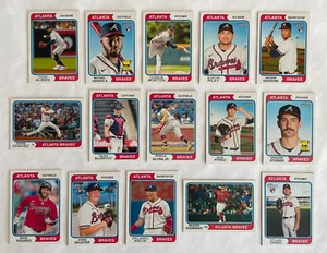 Braves 2023 Topps Heritage + High Number Base Team Set *15 cards* Acuna Harris - Picture 1 of 1
