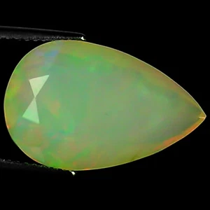 Piedra preciosa de ópalo facetado etíope natural de 7,48 quilates corte pera multicolor - Imagen 1 de 2