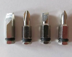 5/16" (8mm) Hex Screwdriver Bits Set with O-Rings - Straight and Phillips - Picture 1 of 4