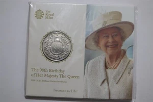 π§ π¬π§ UK GB Royal Mint 2016 The Queen 90th Birthday Β£5 Pack SEALED B78 #180 - Picture 1 of 3