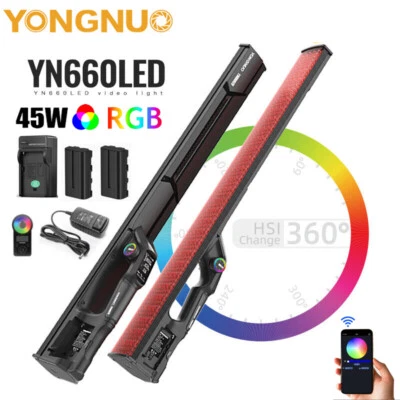 YONGNUO YN660LED Handheld LED Video Light RGB Full Color Bi-Color 2000K-9900K  - Image 1 of 4