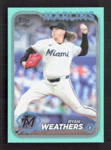 2024 Topps Update Ryan Weathers #US103 Fanatics Aqua Parallel - Picture 1 of 2