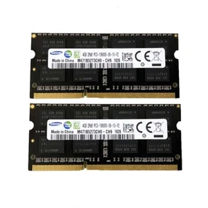 Memoria Samsung 2 pz 4 GB 2RX8 DDR3 1333 MHz PC3-10600S 204 PIN SODIMM RAM computer portatile - Foto 1 di 1