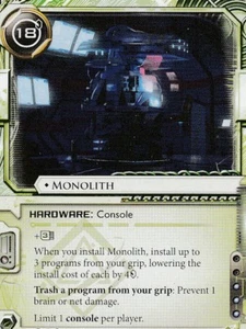 ANDROID NETRUNNER CARD - MONOLITH - Picture 1 of 1