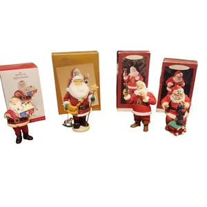 Lot of 4 Hallmark Keepsake Christmas Ornaments Santa Claus - Picture 1 of 4