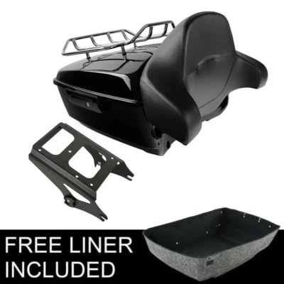 King Luggage Trunk Pad Rack 2 Up Mount Fit For Harley Electra Glide 09-13 - Image 1 of 4