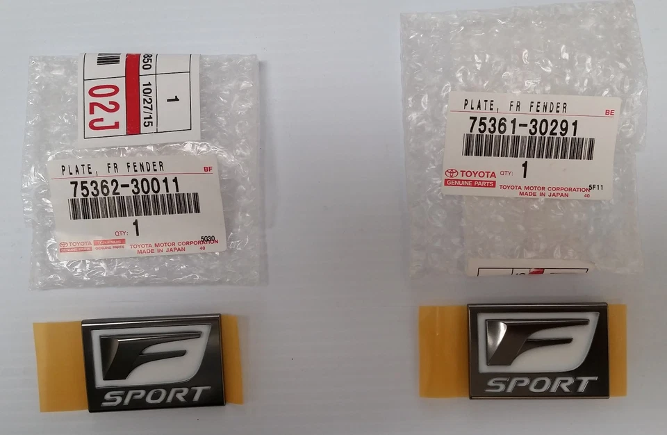 LEXUS OEM FACTORY FENDER F-SPORT EMBLEM SET 2013-2016 GS350 - Image 1 of 1