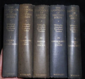 The Handbook of British Birds (1938-41 1st ) 5 Vol Set, H Witherby - Ornithology - Foto 1 di 12