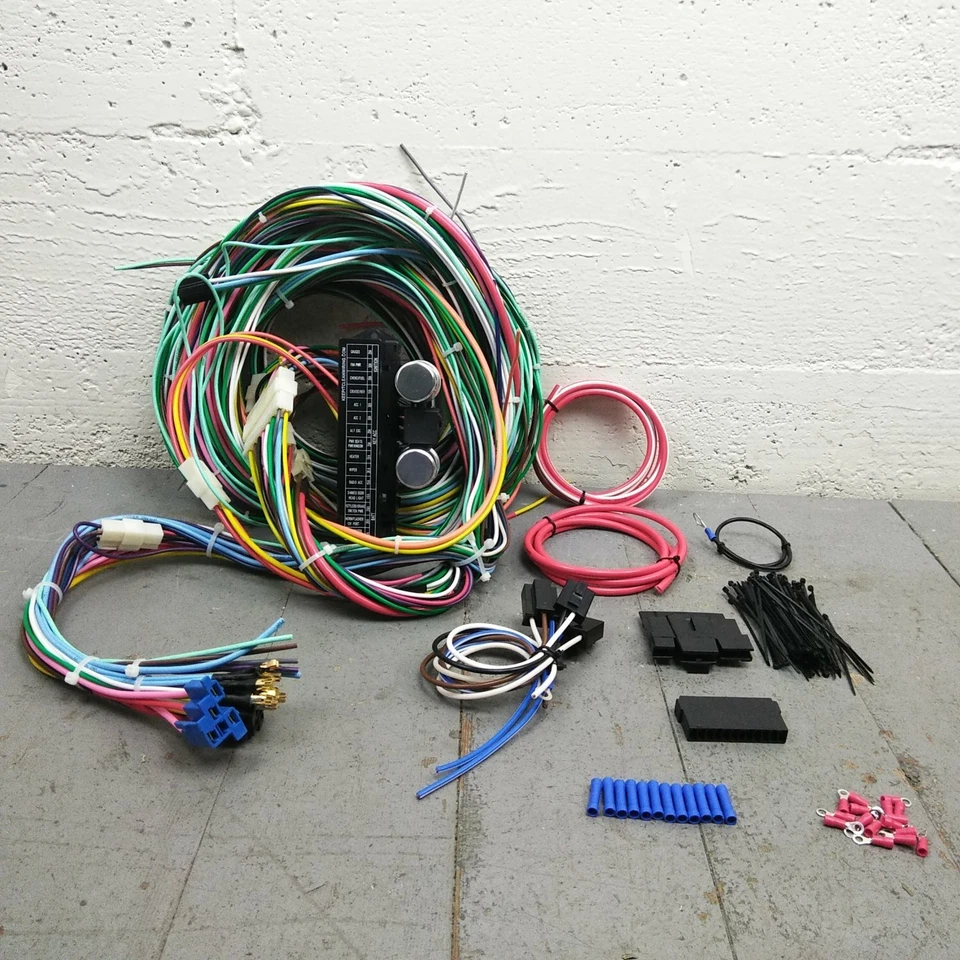 Kit de actualización de arnés de cables para camioneta Chevrolet 1960-1972 se adapta a fusible compacto indoloro Foto 1 de 4