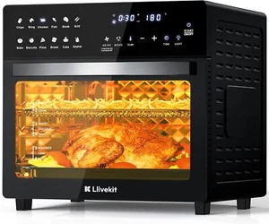 LLIVEKIT Air Fryer Oven with Rotisserie Mini Oven 26L Large Family Size Air Oven - Picture 1 of 1