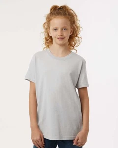Tultex #235 Youth Fine Jersey T-Shirt Plain Basic Short Sleeve Cotton Tee - Picture 1 of 32