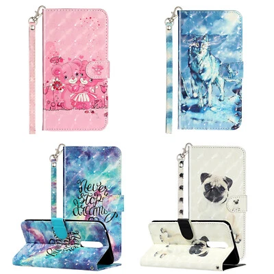 For OPPO Find X5 Reno 8 3D Deluxe PU Leather Flip Wallet Case Phone Case Cover - Image 1 of 4