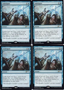 4x ANTICIPATE - LÁMINA FNM DCI - Magic The Gathering - Battle for Zendikar Promo - Imagen 1 de 1