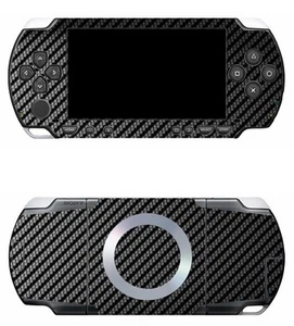 Black Carbon Fiber Vinyl Decal Skin Sticker Cover for Sony PSP 1000 - Picture 1 of 1