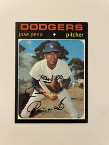 1971 TOPPS SET BREAK # JOSE PENA HIGH GRADE! SHARP! HIGH # CENTERED EXMT! - Picture 1 of 2