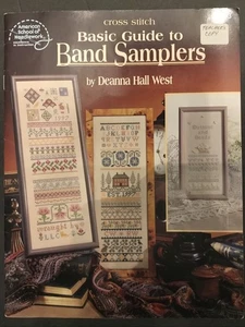 Vtg  1996 Cross stitch Band Samplers pattern book 3683 Deanna Hll West OOP & HTF - Picture 1 of 7