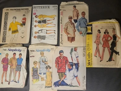 Vintage Pattern Lot of 7 - Simplicity Butterick McCalls - Image 1 of 4