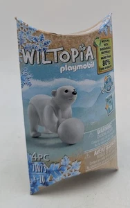 PLAYMOBIL 71073 Wiltopia Junger Eisbär mit Schneeball Schnee Kugel Baby NEU - Picture 1 of 10