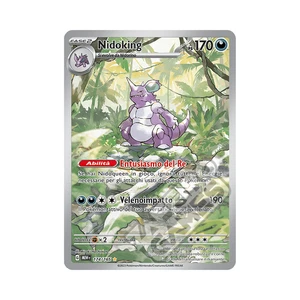 Nidoking Pokémon Scarlet & Violet 151 Karte Italian Sleeve Toploader Mint Rare - Bild 1 von 2