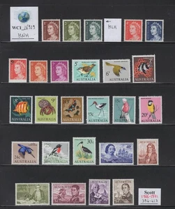 WC1_26929. AUSTRALIA. Beautiful 1966-1971 cplt. set. Sc. 394-417. MNH - Picture 1 of 1