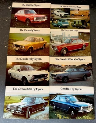 TOYOTA X6 BROCHURES 1977 EXCELLENT CONDITION COROLLA CARINA CROWN COMMERCIAL   - Image 1 of 4