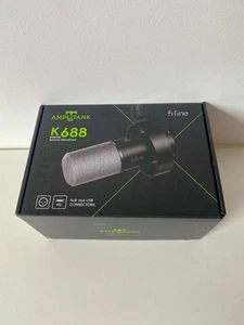 FIFINE K688 USB/XLR Dynamic Microphone, Shock Mount with tap to mute - Picture 1 of 9
