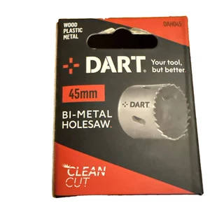 Dart 45mm HSS Bi-Metal Holesaw for Wood Plastic & Metal DAH045 Free Delivery NEW - Picture 1 of 4