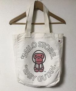 A Bathing Ape BAPE Baby Milo GUTAN Tote Bag Milo Store Japan Limited Rare - Picture 1 of 7
