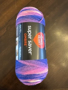 Hilo de fiesta Red Heart Super Saver Ombre E305 4997 482 yardas-100 % acrílico 10 oz - Imagen 1 de 2