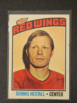 76-77 Topps Dennis Hextall 🚨🚨🚨 Detroit Red Wings  - Image 1 of 2